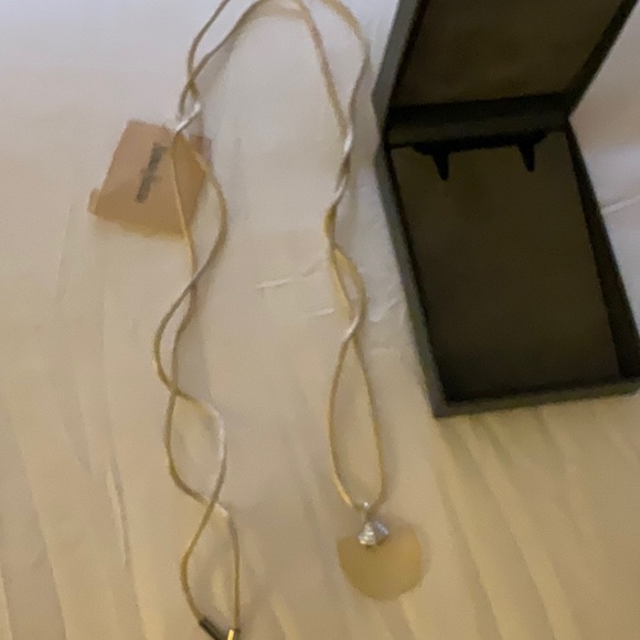 NEW DAUM French crystal and silver necklace satin cord from Neiman Marcus - Picture 8 of 8